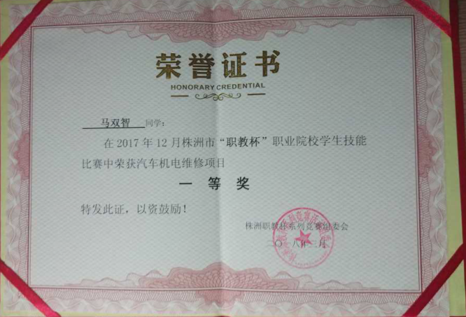 優(yōu)秀學生——馬雙智